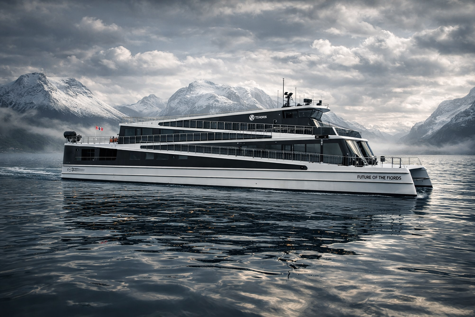 experience the electric Ferry in the Summer in Scandinavia