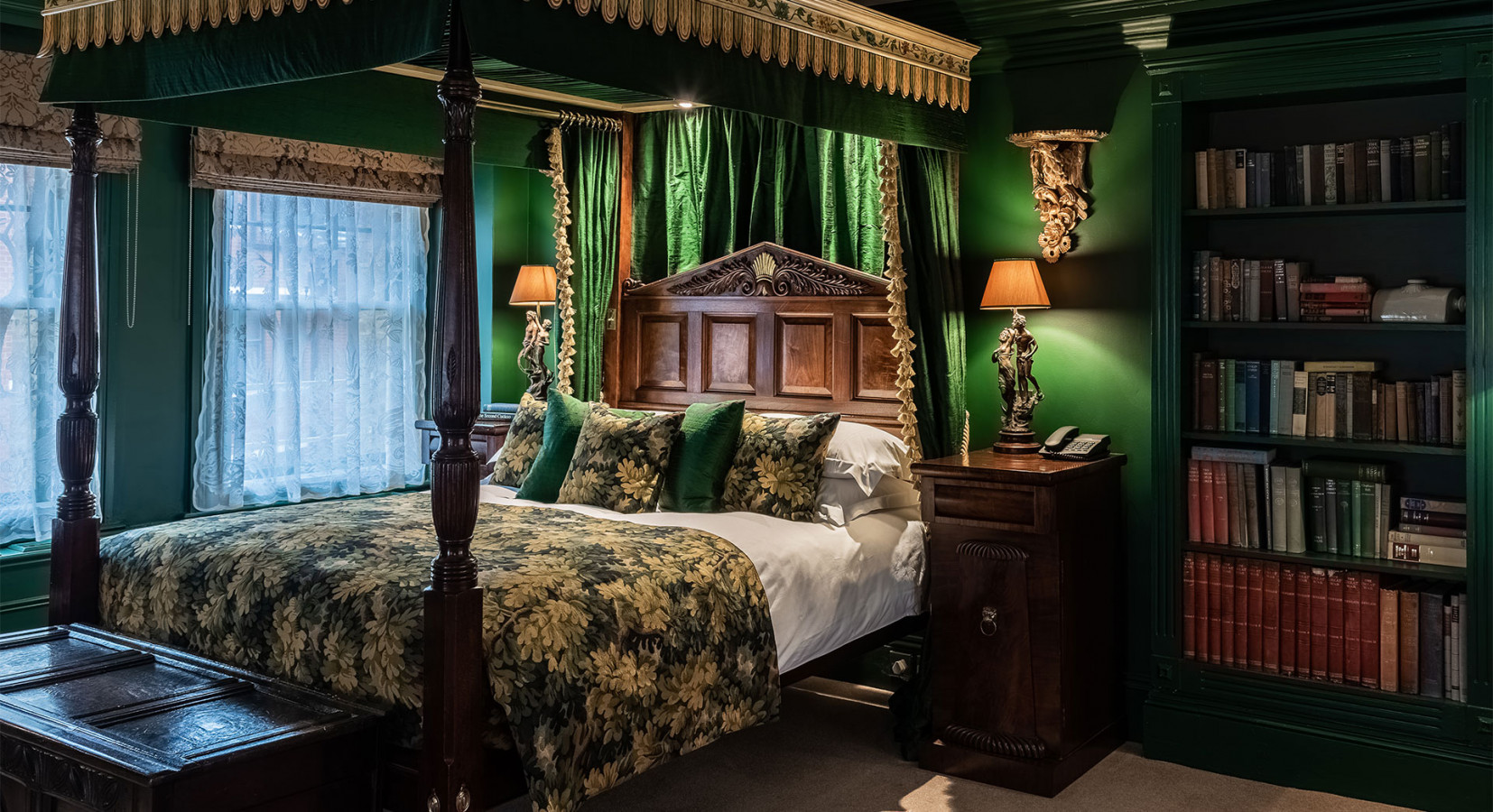 A serene interior of one of the quiet hotels in London, designed for calm, privacy, and rest